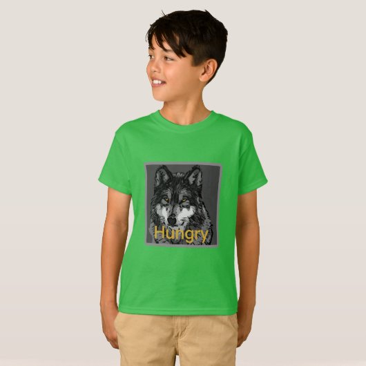 Hongerig - Kids Basic T-Shirt (Voorkant volledig)