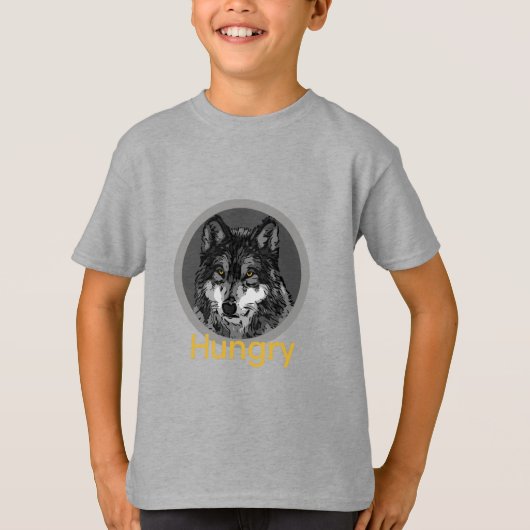 Hongerig - Kids Basic T-Shirt (Voorkant)