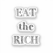 hongerig sticker (Voorkant)