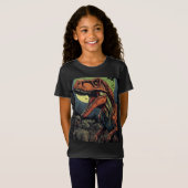 Hongerig voor traktaties: Zombie Dinosaurus T-Rex T-shirt (Voorkant volledig)