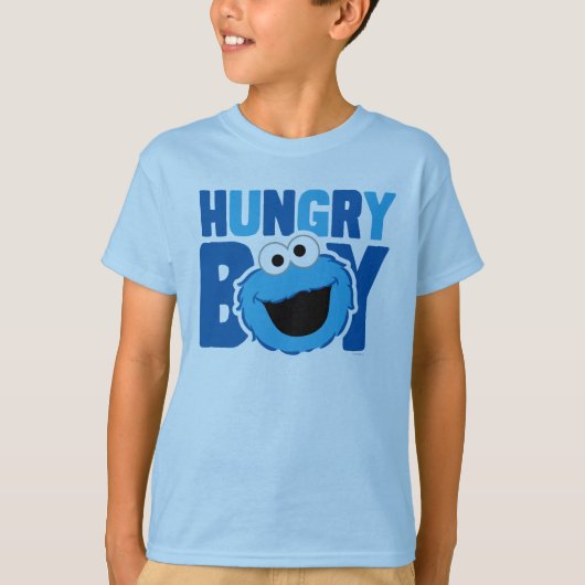 Hongerige Cookie Monster T-shirt (Voorkant)