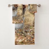 Hongerige Eekhoorn Bad Handdoek (Insitu)