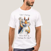 Hongerige Eekhoorn T-shirt (Voorkant)