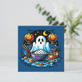 Hongerige Geesten Festival Grafische Kunst Kaart (Staand voorkant)