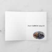 Hongerige gier verjaardagskaart kaart (Binnen)