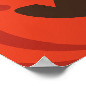 hongerige halloween pompoen poster (Hoek)