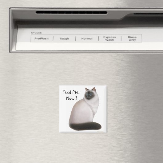 Hongerige Himalaya kat magneet (Insitu (Vaatwasser))