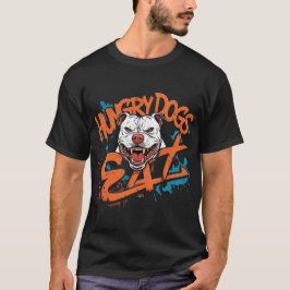 Hongerige honden eten t-shirt
