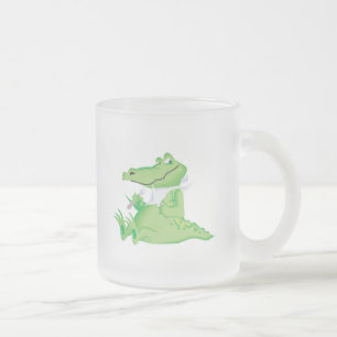 hongerige hongerige alligator matglas koffiemok