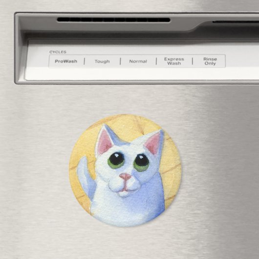 Hongerige kattenmagneet magneet (Insitu (Vaatwasser))