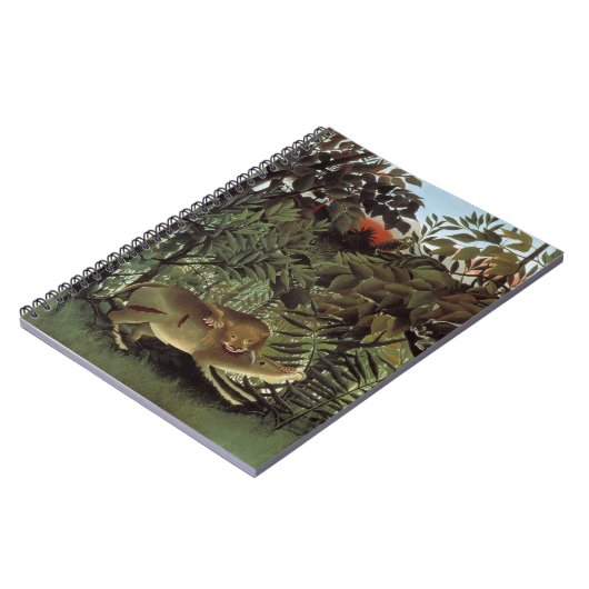 Hongerige Leeuw door Henri Rousseau, Oud Wild Dier Notitieboek (Linkerzijde)