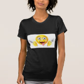 hongerige moticon Emoji T-shirt (Voorkant)