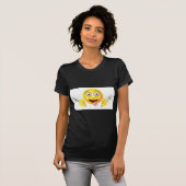 hongerige moticon Emoji T-shirt (Voorkant volledig)