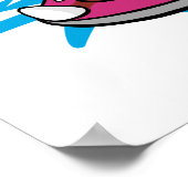 hongerige nijlpaard poster (Hoek)