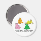 Hongerige nijlpaarden! -Magneet Magneet (Voorkant / Achterkant)