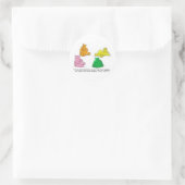 Hongerige nijlpaarden! -Sticker Ronde Sticker (Tas)