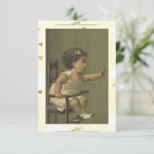 Hongerige peuter bedankkaart (Staand voorkant)