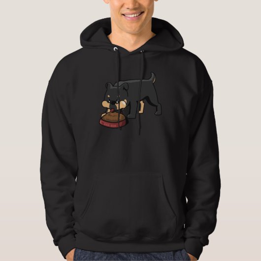 Hongerige Rottweiler 44 Hoodie (Voorkant)