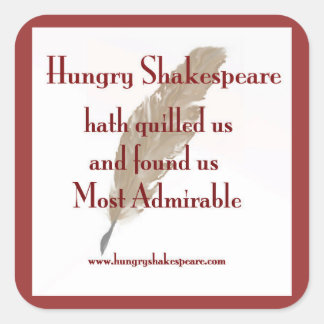 Hongerige Shakespeare Sticker