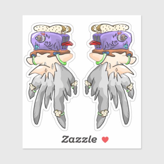 hongerige toast sticker (Vel)