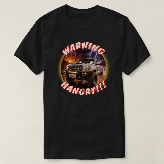 Hongerige Truck T-shirt (Design voorkant)