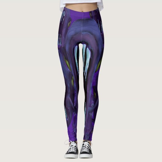 Hongerige vis Leggings (Voorkant)
