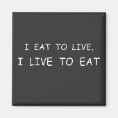 hongerige voeding die ik eet om voedselafval te le magneet (Voorkant)