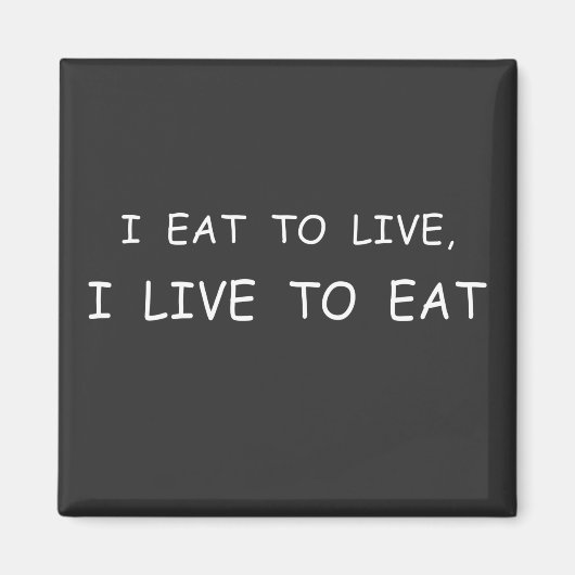 hongerige voeding die ik eet om voedselafval te le magneet (Voorkant)