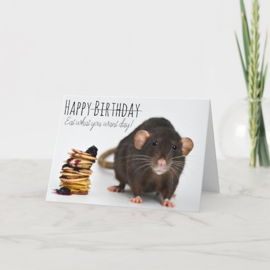 Hongerige vogelkaart kaart (Voorkant)