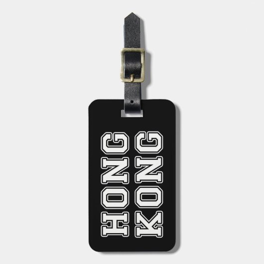 Hongkong Bagagelabel (Voorkant verticaal)