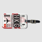 Hongkong Bagagelabel (Voorkant (horizontaal))