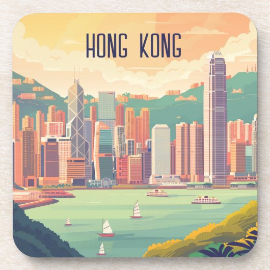 Hongkong Bier Onderzetter (Voorkant)