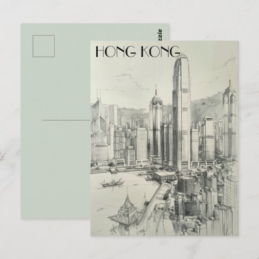 Hongkong Briefkaart (Voorkant / Achterkant)