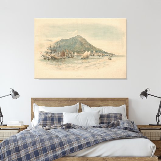 Hongkong Canvas Afdruk (Insitu (Slaapkamer))