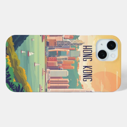 Hongkong Case-Mate iPhone Case (Achterkant (horizontaal))