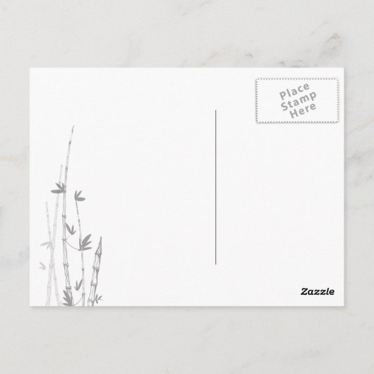 Hongkong, China Briefkaart (Achterkant)