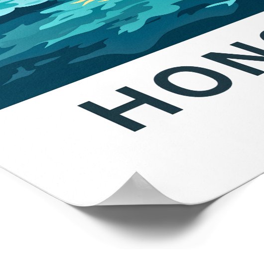 Hongkong China Reisprint Poster (Hoek)