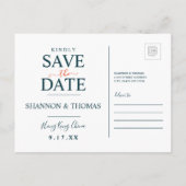 Hongkong | Datum opslaan Uitnodiging Briefkaart (Achterkant)