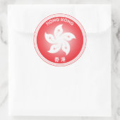 Hongkong Erfgoed Embleem Ronde Sticker (Tas)