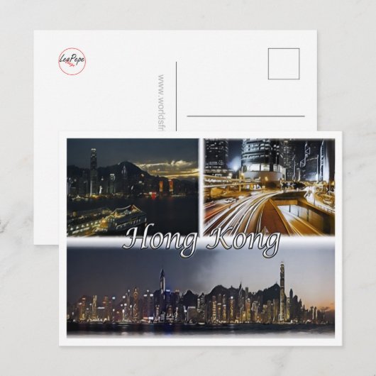 Hongkong - Mozaïek - Briefkaart (Voorkant / Achterkant)