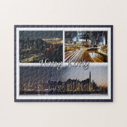 Hongkong - Mozaïek - Legpuzzel (Horizontaal)
