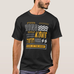 Hongkong Parel van de Oriënt Moderne Reisontwerpen T-shirt