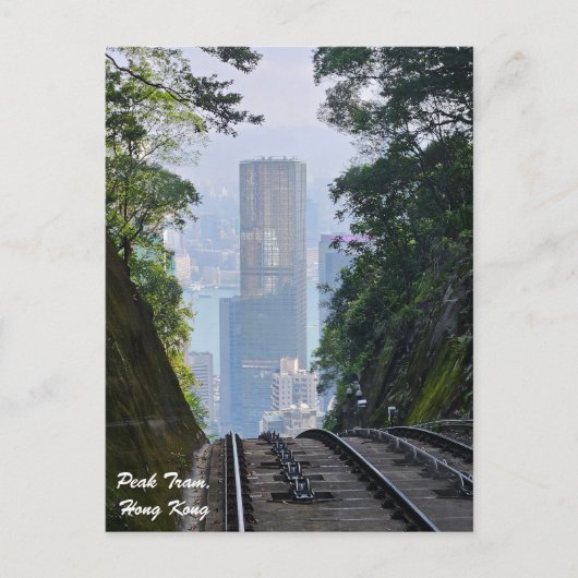 Hongkong Peak Tram Briefkaart (Voorkant)