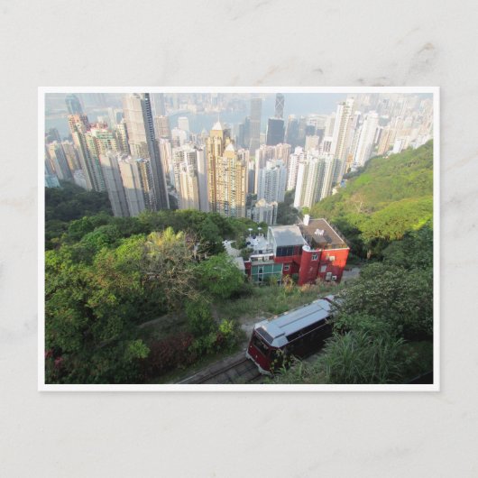 hongkong piek tram briefkaart (Voorkant)
