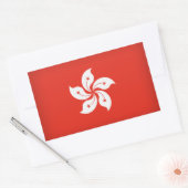 Hongkong Rechthoekige Sticker (Envelop)