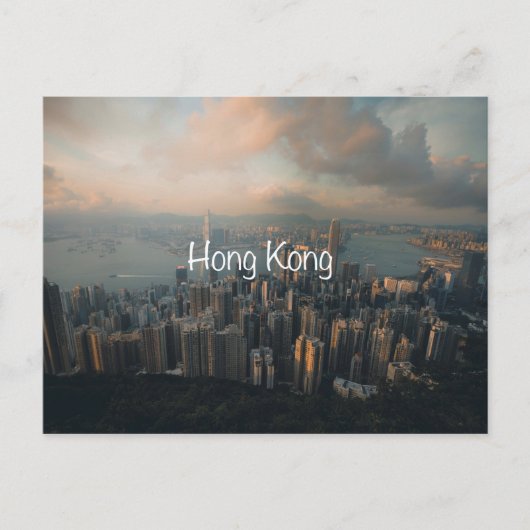 Hongkong reispostkaart briefkaart (Voorkant)