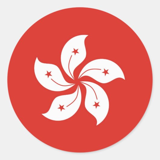 Hongkong Ronde Sticker (Voorkant)