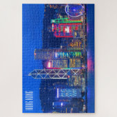 hongkong skyline lichten legpuzzel (Verticaal)