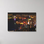 Hongkong Stadslandschap Canvasprint met Spanraam Canvas Afdruk (Voorkant)