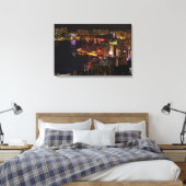 Hongkong Stadslandschap Canvasprint met Spanraam Canvas Afdruk (Insitu (Slaapkamer))